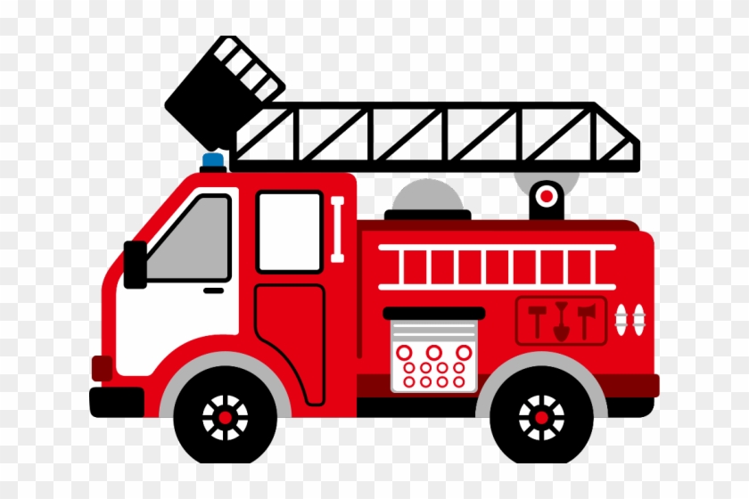 Fire Truck Clipart Svg - Fire Car Clipart Png Transparent Png #635142