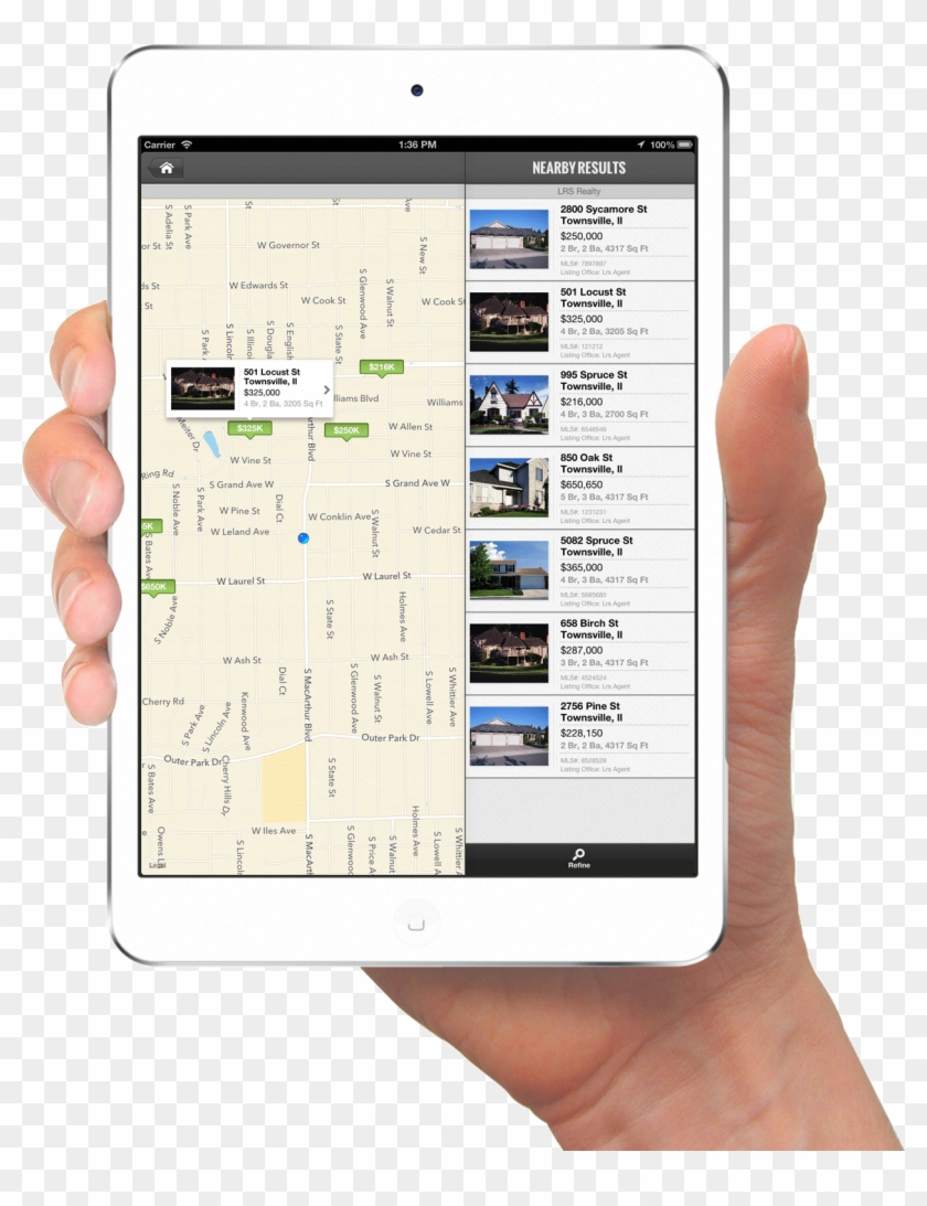 Tablet In Hand Png Image - Ipad Hand Png Clipart