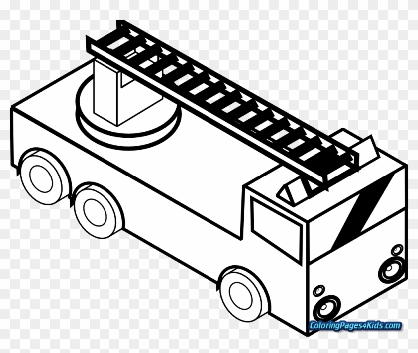 Fire Truck Coloring Page To Print With 22 6 And Printable - Coloring Book Clipart
