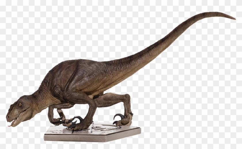 Crouching Velociraptor 1/10th Scale Statue - Iron Studios Jurassic Park Velociraptor Clipart #635599