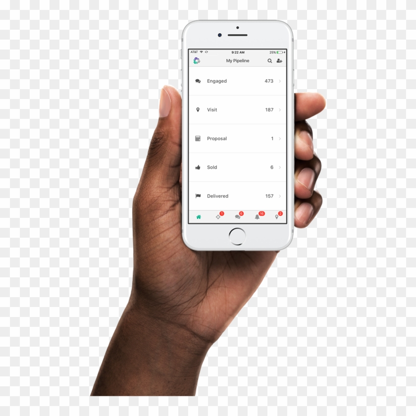 Hand Holding Phone - Mobile Application Leaderboard Clipart