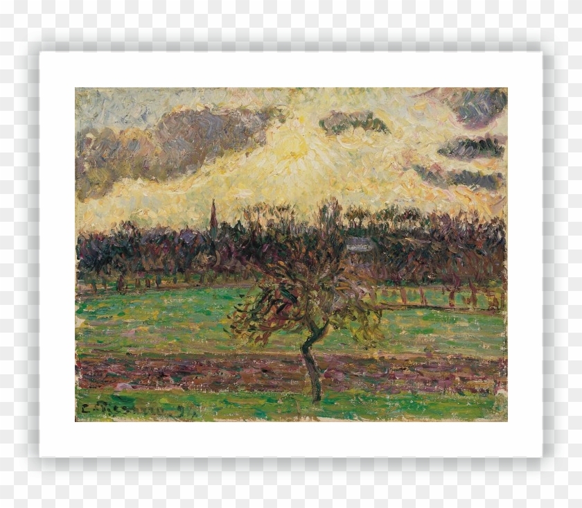 The Meadows At Éragny, Apple Tree - Meadows At \303\211ragny, Apple Tree Clipart #635699