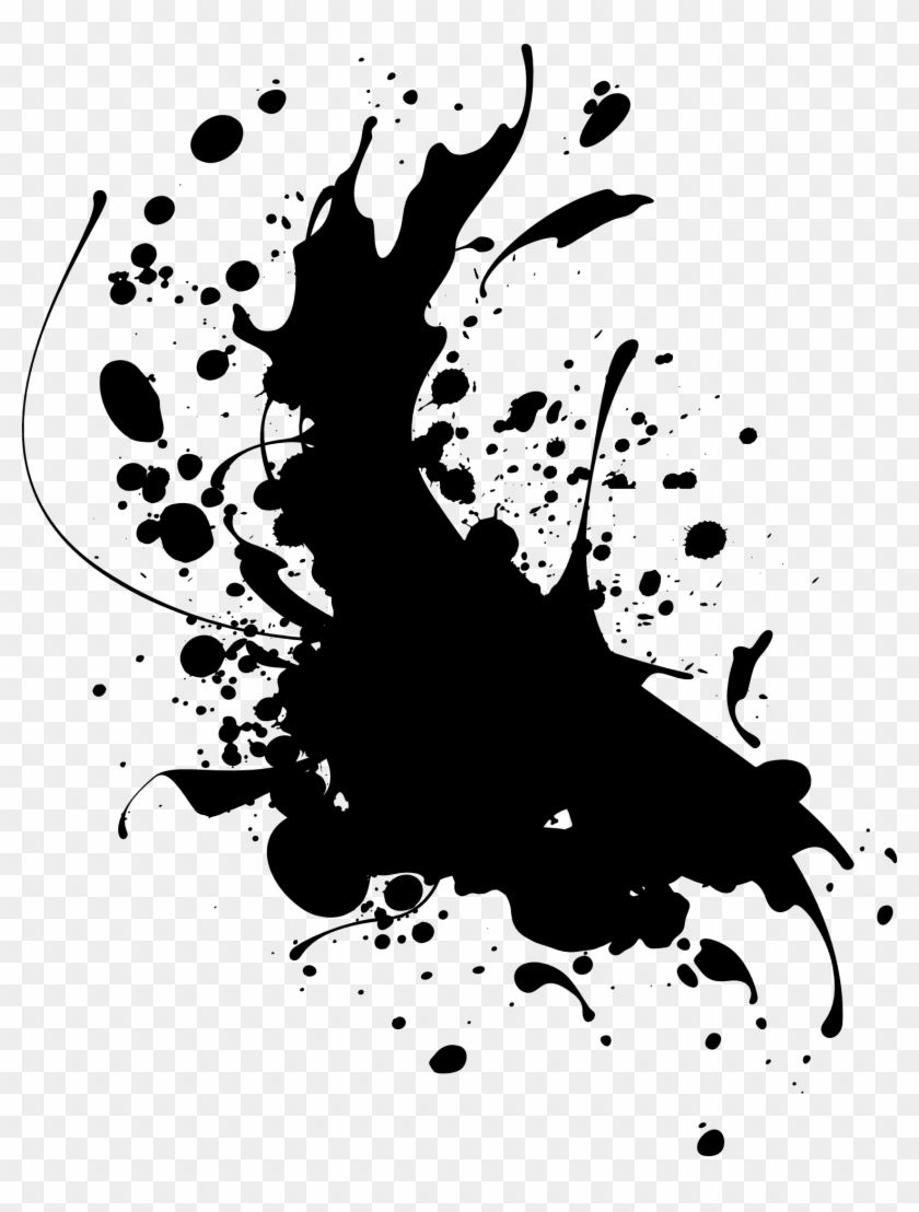 Apple With Splatter Paint Clipart - Paint Splatter Png Transparent Png