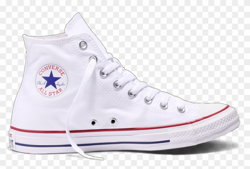 White Converse Png - White High Top Converse Transparent Clipart