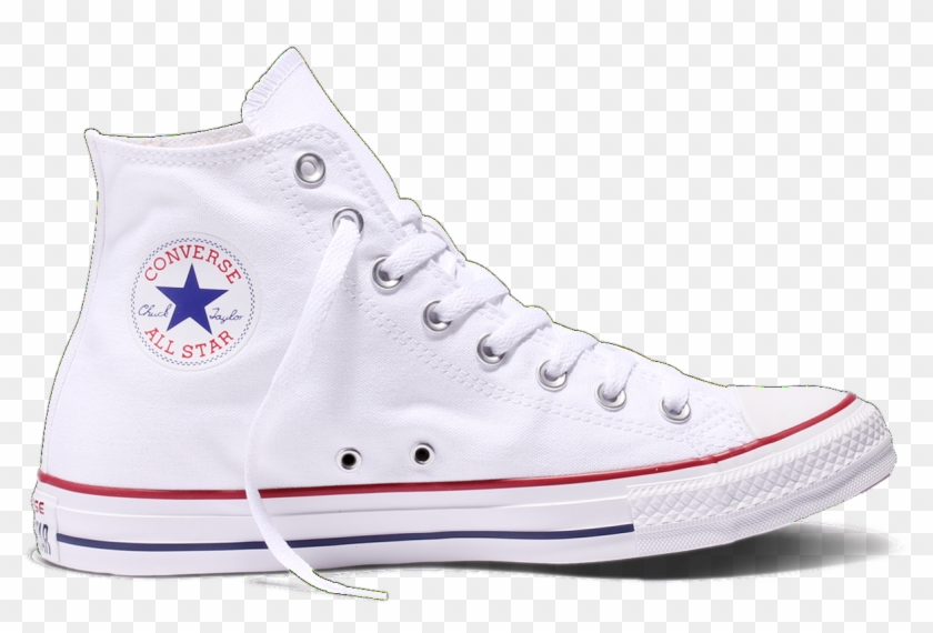 White Converse Png - White High Top Converse Transparent Clipart #635986