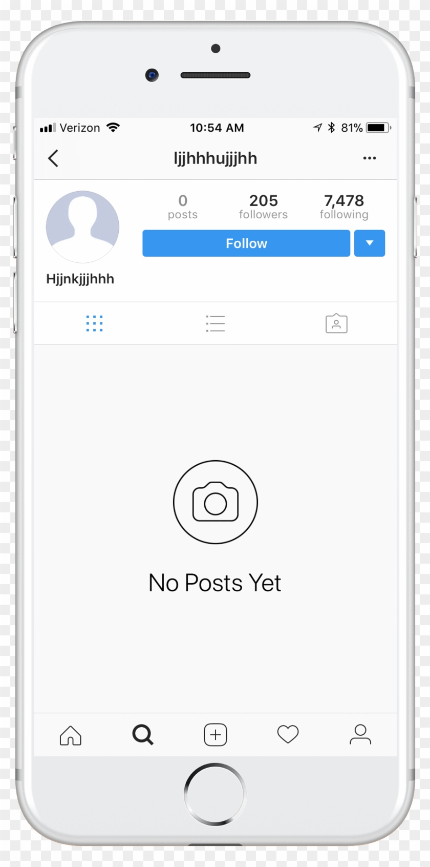 Fake Instagram Account - Iphone Clipart