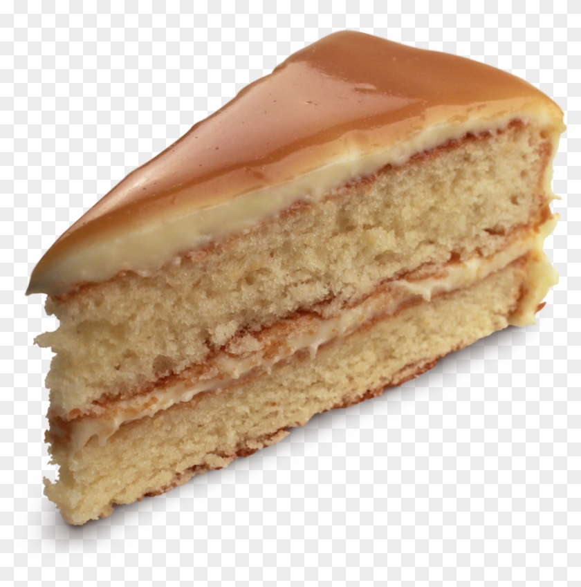 Honey Cake Slice Isolated - Caramel Cake Slice Png Clipart