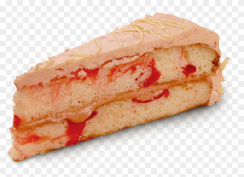 Strawberry Cake Slice - Kuchen Clipart