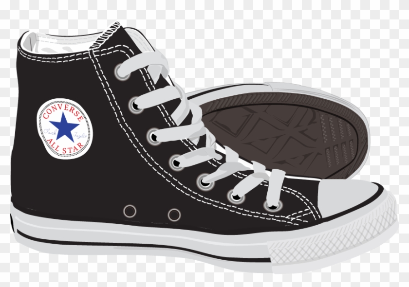 Fashion Shoes Ray-ban Polyvore Converse Painted Vector - Polyvore Converse Clipart #636503