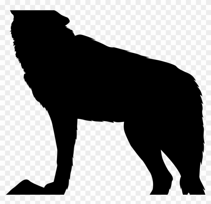 Howling Wolf Silhouette Png Clip Art Image Gallery - Clip Art Transparent Png #636827