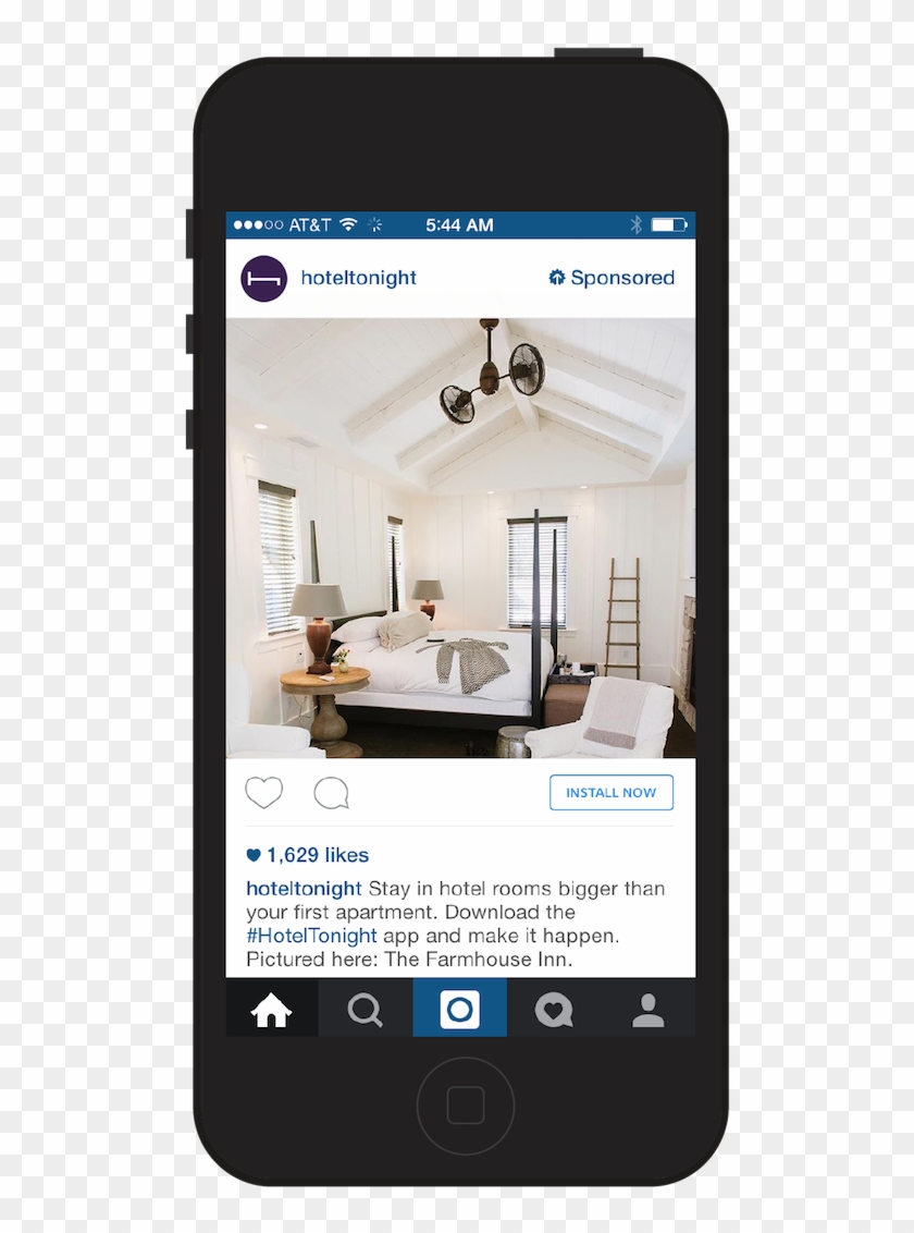 Instagram Users Are Young And Tech Smart- They Won't - Instagram Feed Ad Clipart
