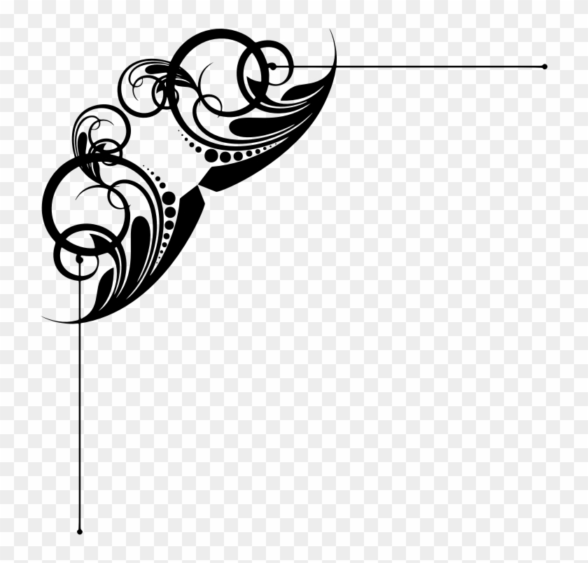 Corner Png Free - Decorative Line Corner Png Clipart #637095