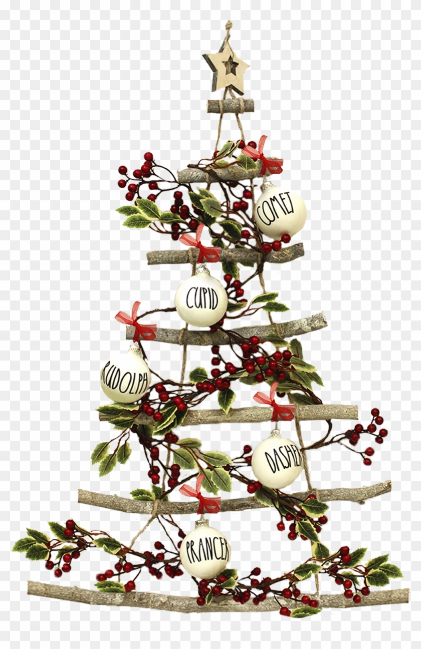 Our Ladder Twig Tree Is So Fun To Decorate Just Add - Christmas Tree Clipart