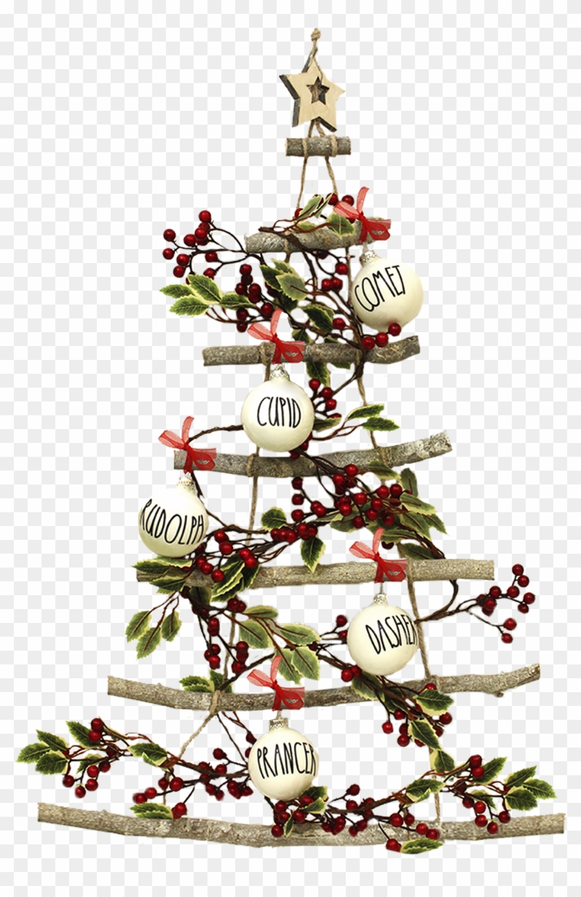 Our Ladder Twig Tree Is So Fun To Decorate Just Add - Christmas Tree Clipart #637322