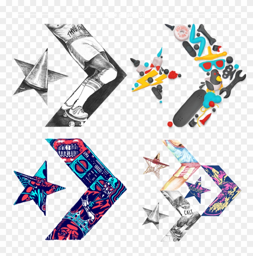 Logo Converse One Star Clipart