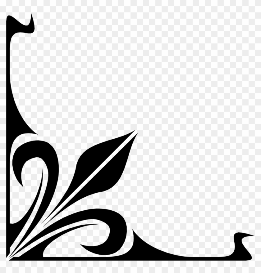 Png Frame Corner - Black Frame Corner Png Clipart