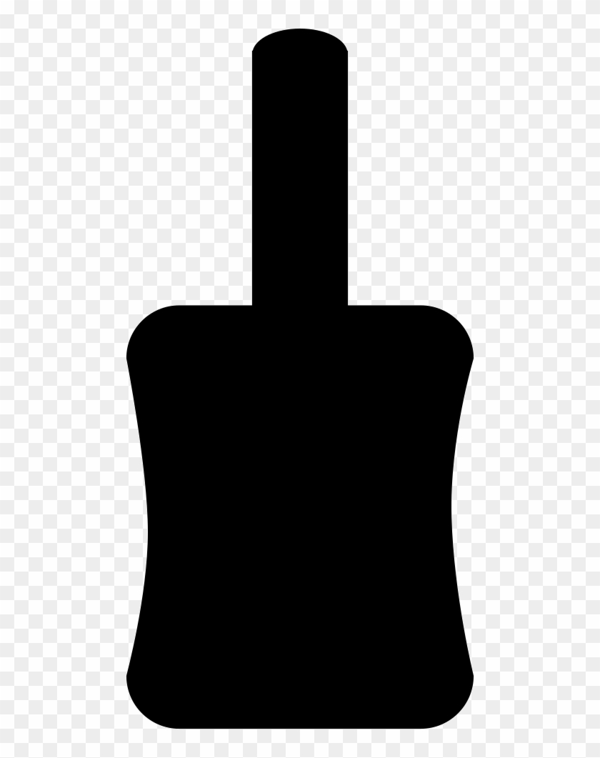 Bottle Silhouette Png Icon Free Download File - Fingernail Polish Bottle Silhouette Clipart #637783