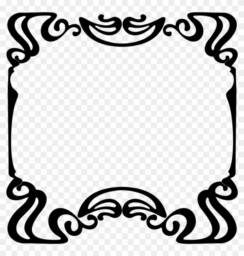 Corner Transparent Art Deco - Art Nouveau Frame Corners Clipart