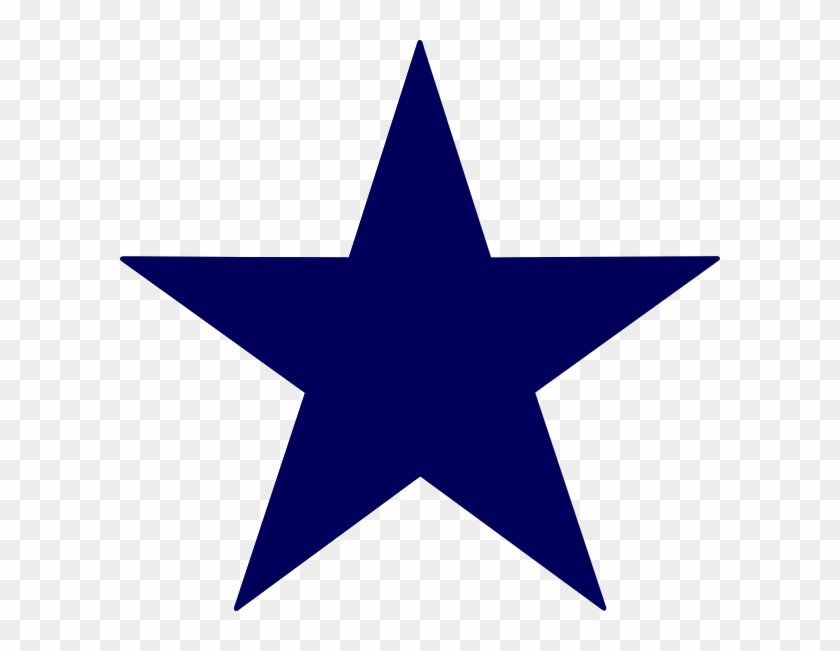 Blue Star Png - Dark Blue Star Png Clipart #638016