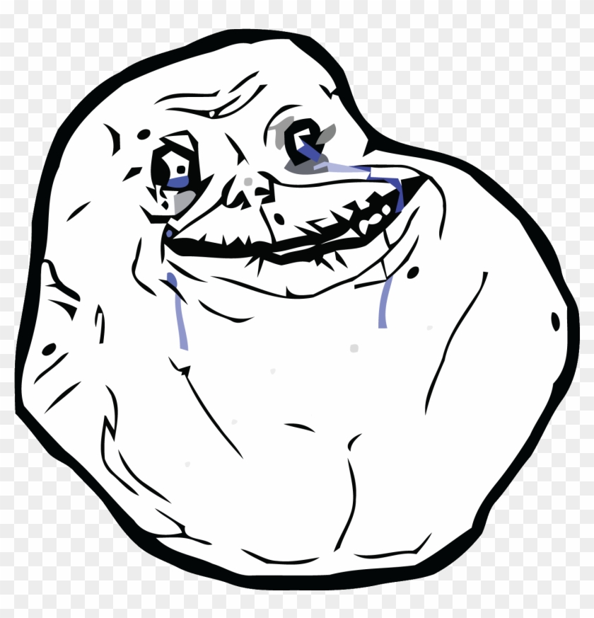Meme Forever Alone Png Clipart #638387