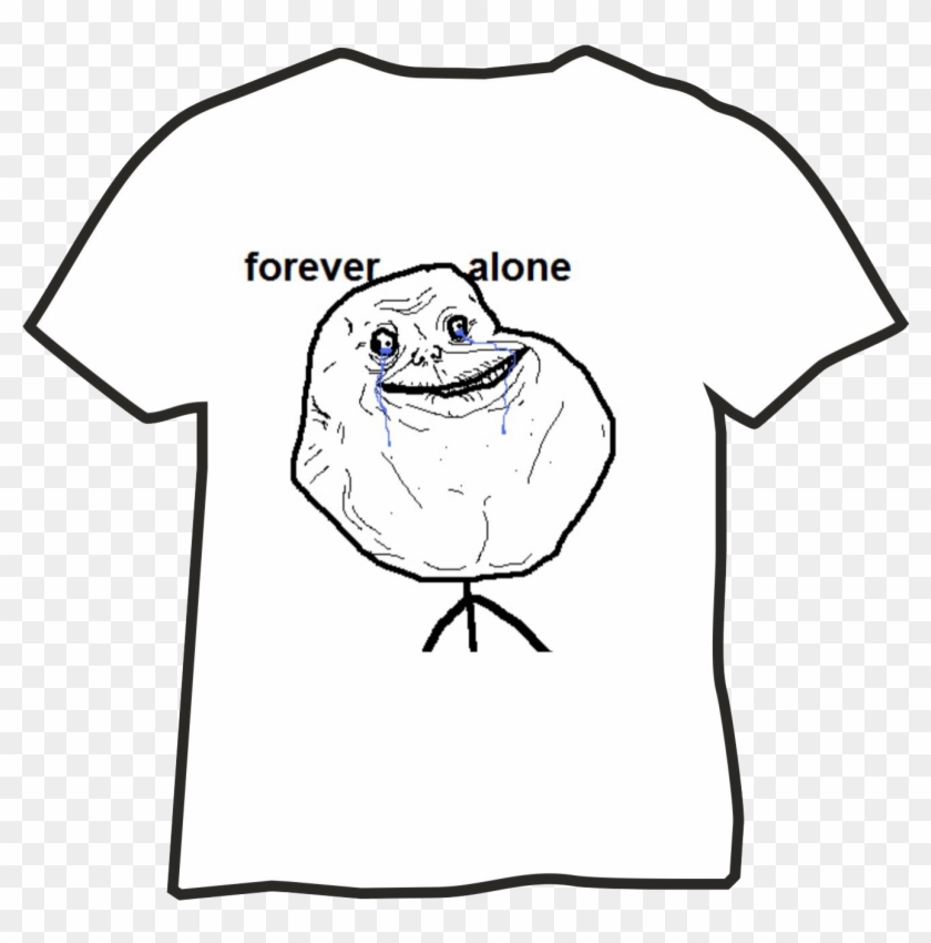 Forever Alone Meme , Png Download - Alone With No Friends Forever Clipart