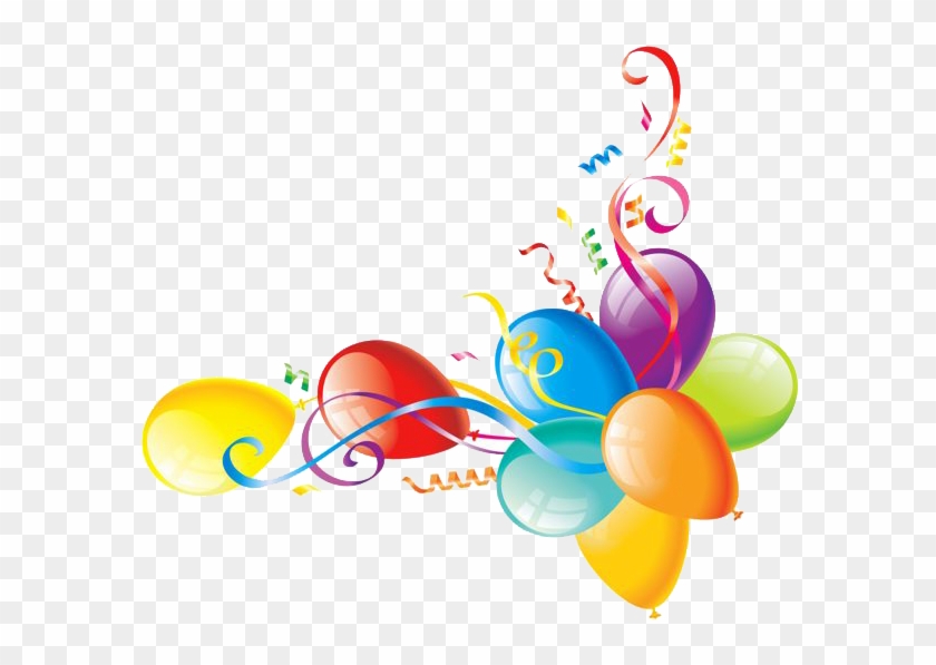 Balloons Clipart Corner - Corner Birthday Balloons Png Transparent Png