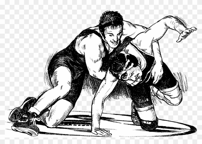 Wrestling Png Free Download - Folk Wrestling Art Clipart