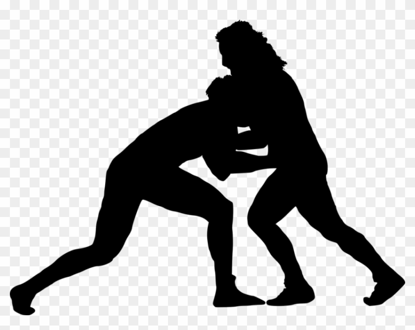 Free Png Sport Wrestling Silhouette Png - Sport Wrestling Silhouette Png Clipart #638897
