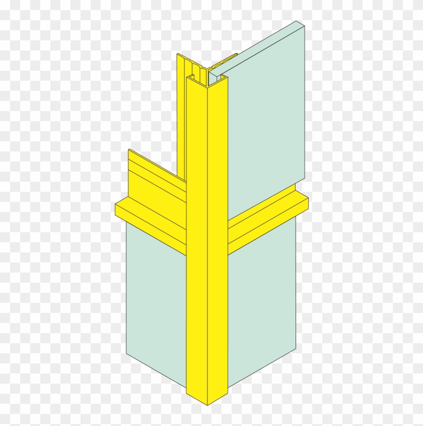 Low Profile Outside Corner - Parallel Clipart