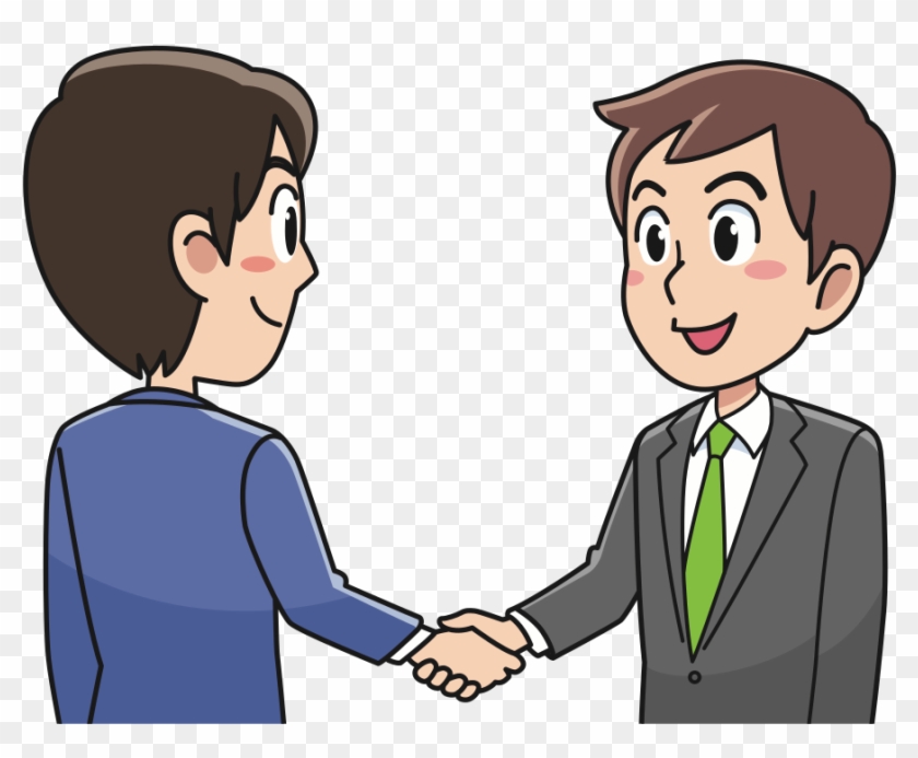 Clip Art Royalty Free Library Professional Frames Illustrations - Businessmen Shaking Hands Clipart - Png Download