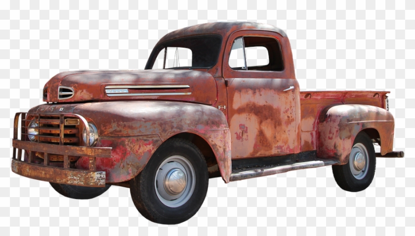 Us Car, Old, Vintage, Oldtimer, Classic - Old Pickup Truck Png Clipart