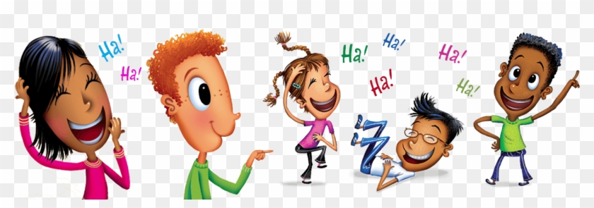 Send It To Us - Cartoon Kids Laughing Clipart