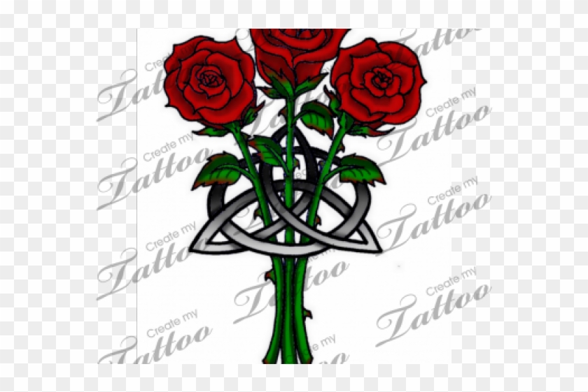 Tattoo With Rose And Celtic Clipart #639871