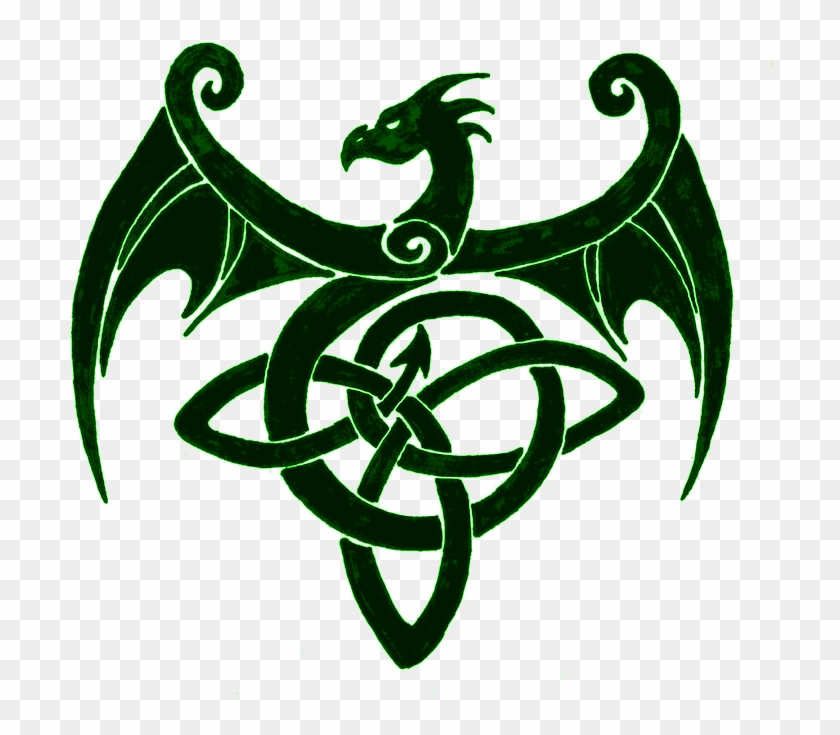 Celtic Dragon Tattoo , Png Download - Ancient Celtic Symbol Of Dragon Clipart #639951