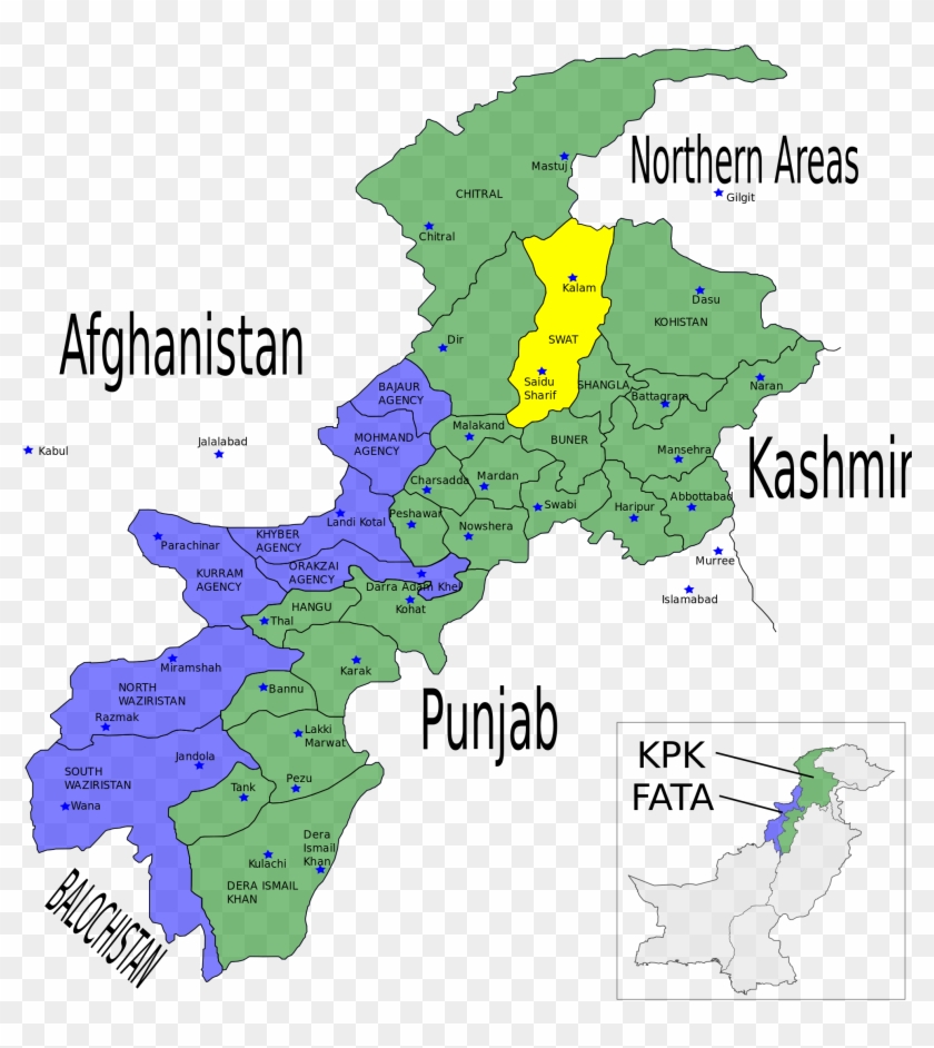 Khyber Pakhtunkhwa Map Clipart #640177