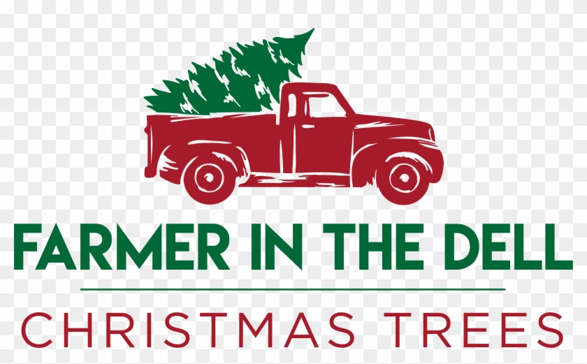 Live Christmas Trees At Farmer In The Dell In Auburn - Truck With Christmas Tree Clip Art - Png Download #640265
