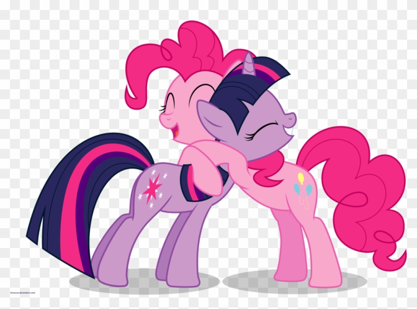 Hugs Png - Pinkie Pie And Twilight Sparkle Hugging Clipart