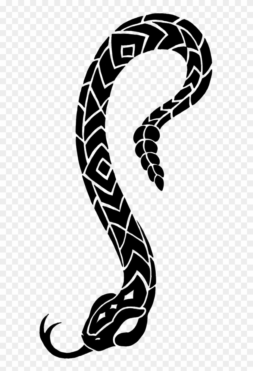 Snake Tattoo Png Image Transparent - Tribal Snake Clipart #640862