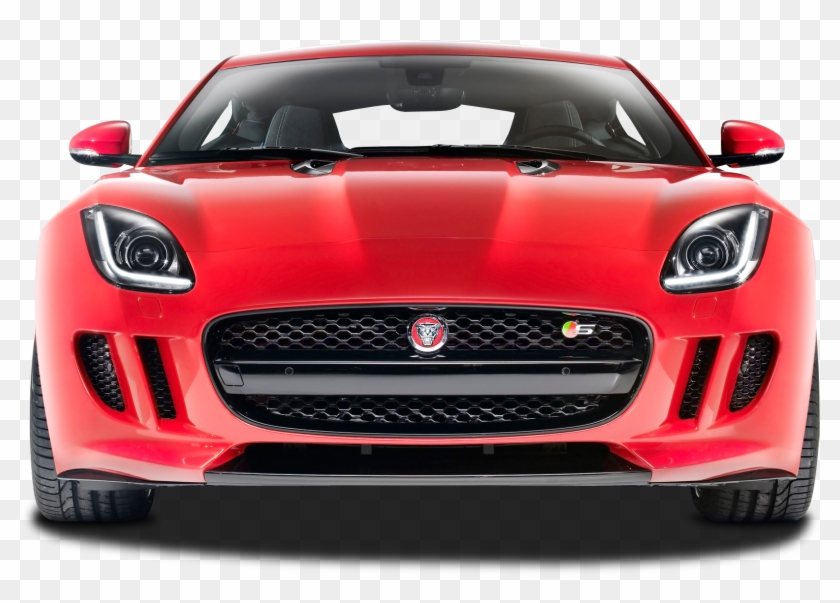 Download Front View Of Jaguar F Type R Car Png Image - Jaguar F Type Front Clipart #640944