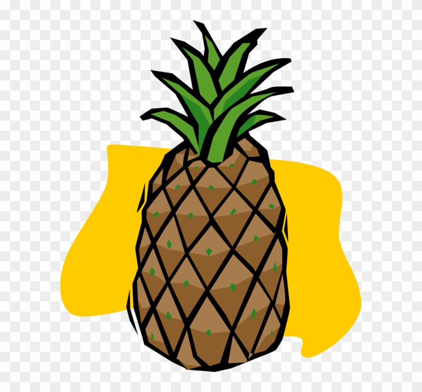 Graphic Freeuse Pinapple Vector Tropical Fruit - Pineapple Clipart #641197