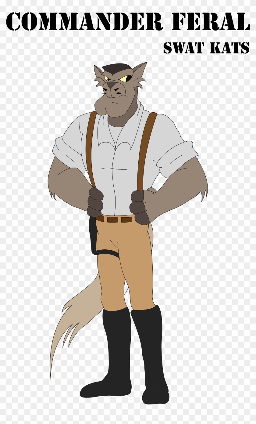 Swat Kats Commander Feral - Cartoon Clipart