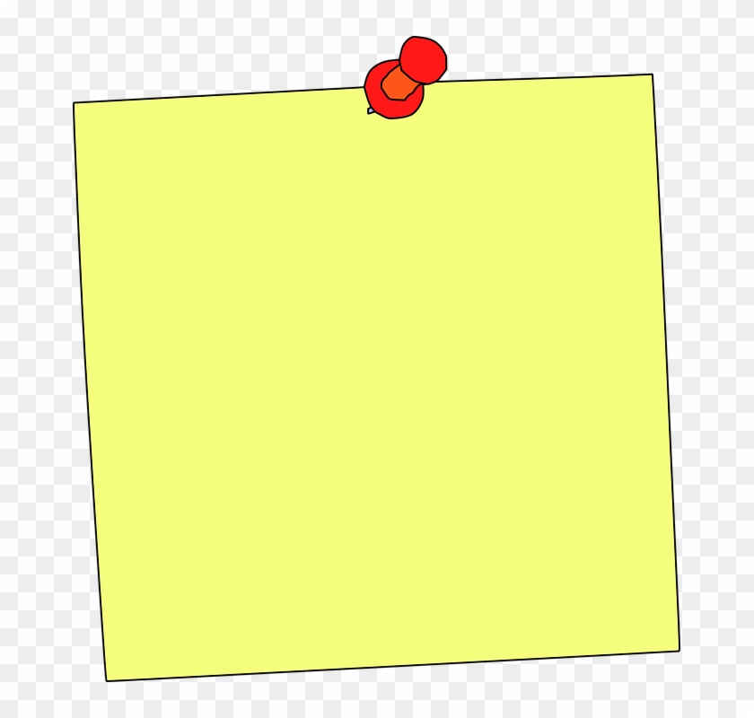 564 X 599 8 - Sticky Note Reminder Clipart