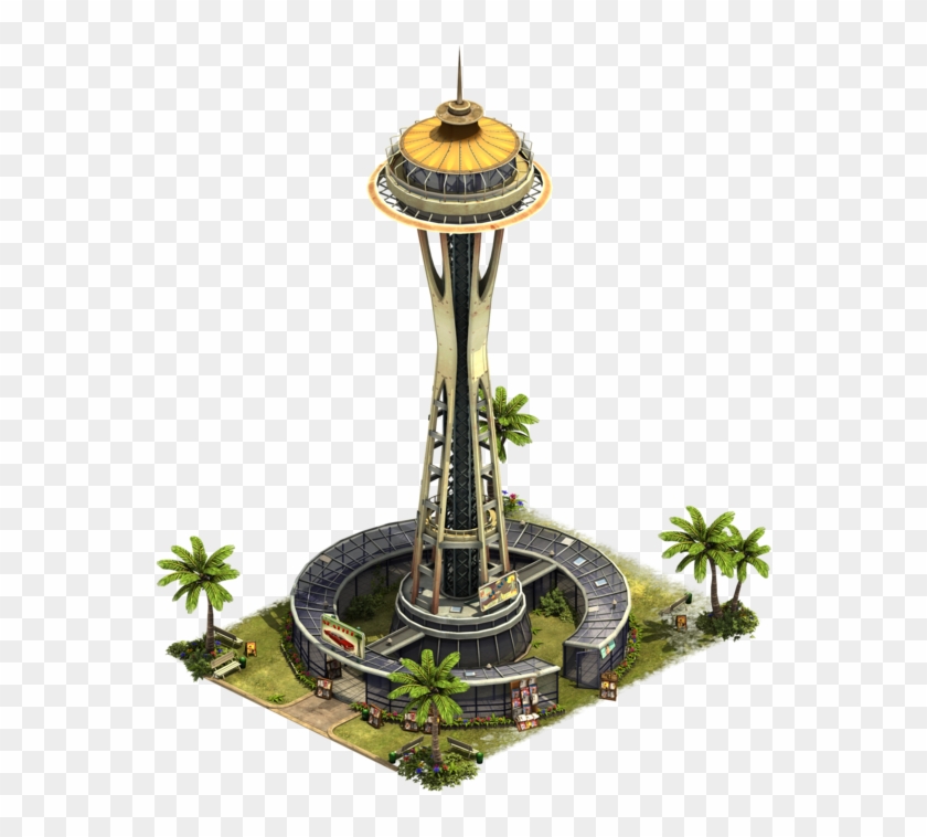 Space Needle Modern Era 9 27426d 65b4ff Ffead5 Https - Space Needle Forge Of Empires Clipart #641437