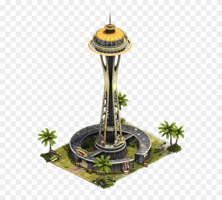 Space Needle Modern Era 9 27426d 65b4ff Ffead5 Https - Space Needle Forge Of Empires Clipart