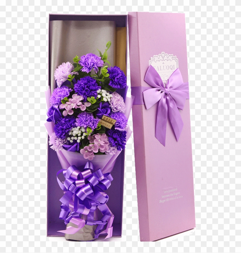 Carnation Rose Send Mom Birthday Gift Bouquet Soap - Gift Clipart #641438