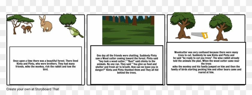 Save A Tree - Cartoon Clipart