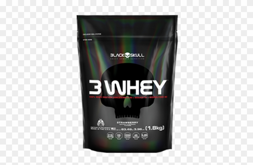 3 Whey - 1 - 8kg - 3 Whey Black Skull 1 8 Kg Clipart #641442