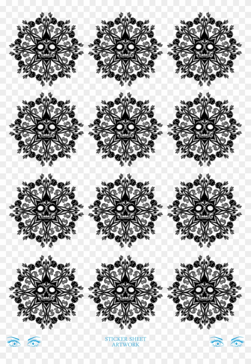 This Free Icons Png Design Of Skull Floral Black Clipart