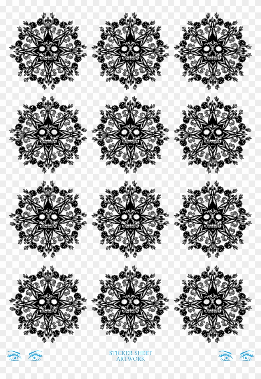 This Free Icons Png Design Of Skull Floral Black Clipart #641787