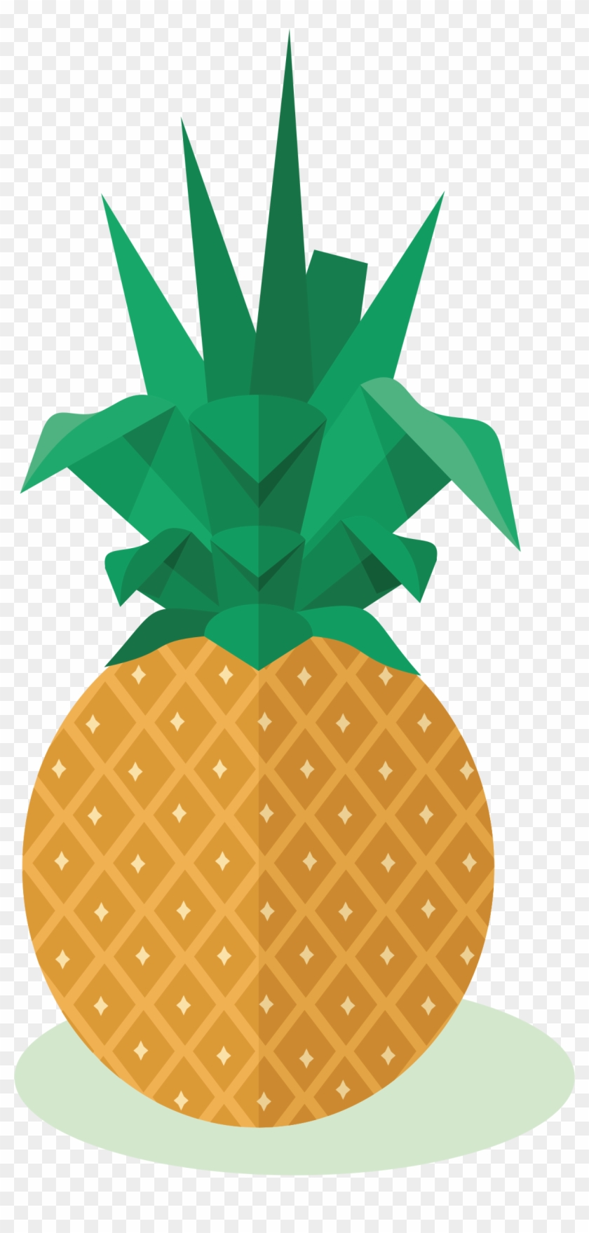 Fecial Clipart Pineapple 1 Pineapple Fruit Clipart - Cartoon Pineapple Draw - Png Download #641817